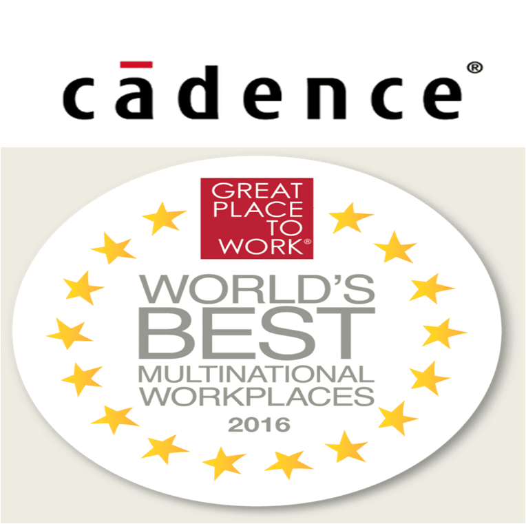 Cadence crowned as one of the World's Best Multinational Workplaces for 2016 Great Place to Work and Fortune