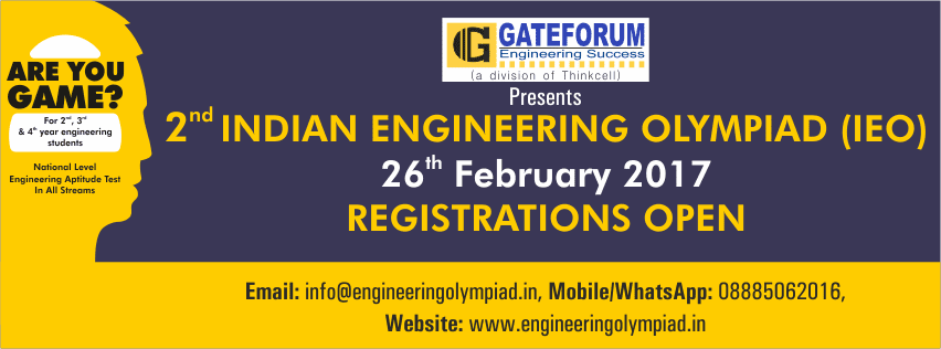 Registration for second edition of Indian Engineering Olympiad is open