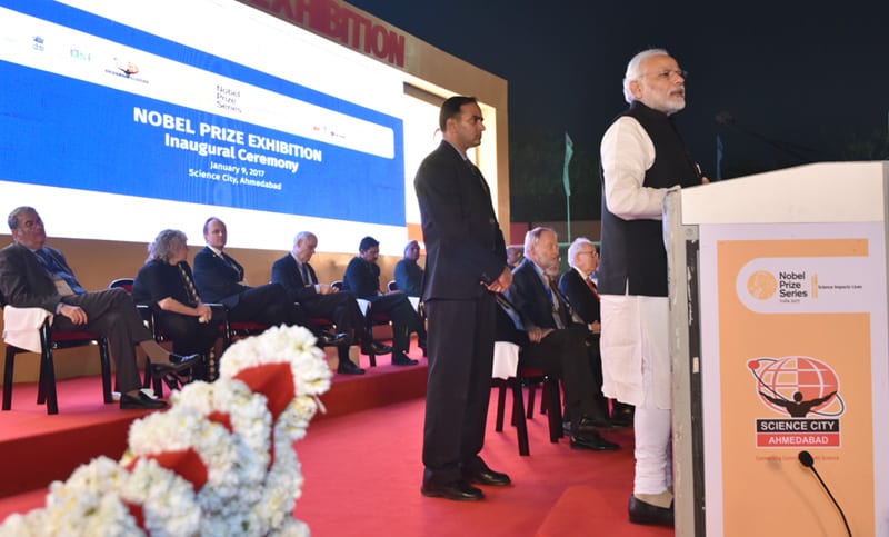 Prime Minister inaugurates Nobel Prize Series Exhibition at Science City in Ahmedabad