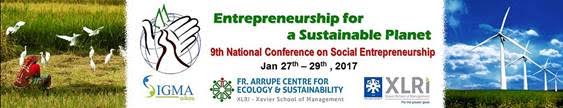 XLRI presents 9th National Conference on Social Entrepreneurship during 27-29 Jan 2017