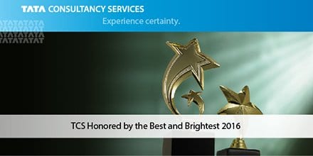 TCS bags the Best and Brightest Companies To Work and Best and Brightest in Wellness awards