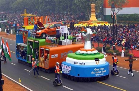 Ministry of Skill Development and Entrepreneurship’s maiden tableau at the Republic Day parade adjudged the best Tableau amongst Ministerial representations