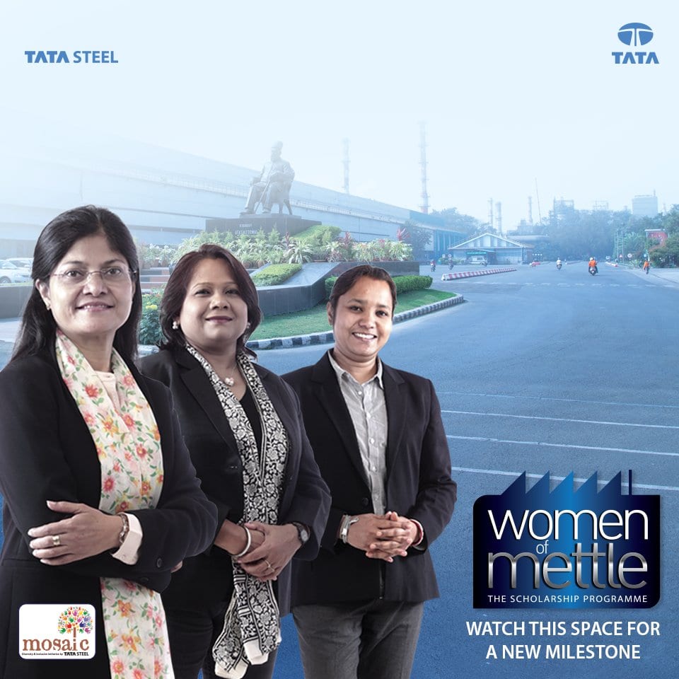 Tata Steel launches Women-of-Mettle scholarship programme for female students from selected engineering institutes in India