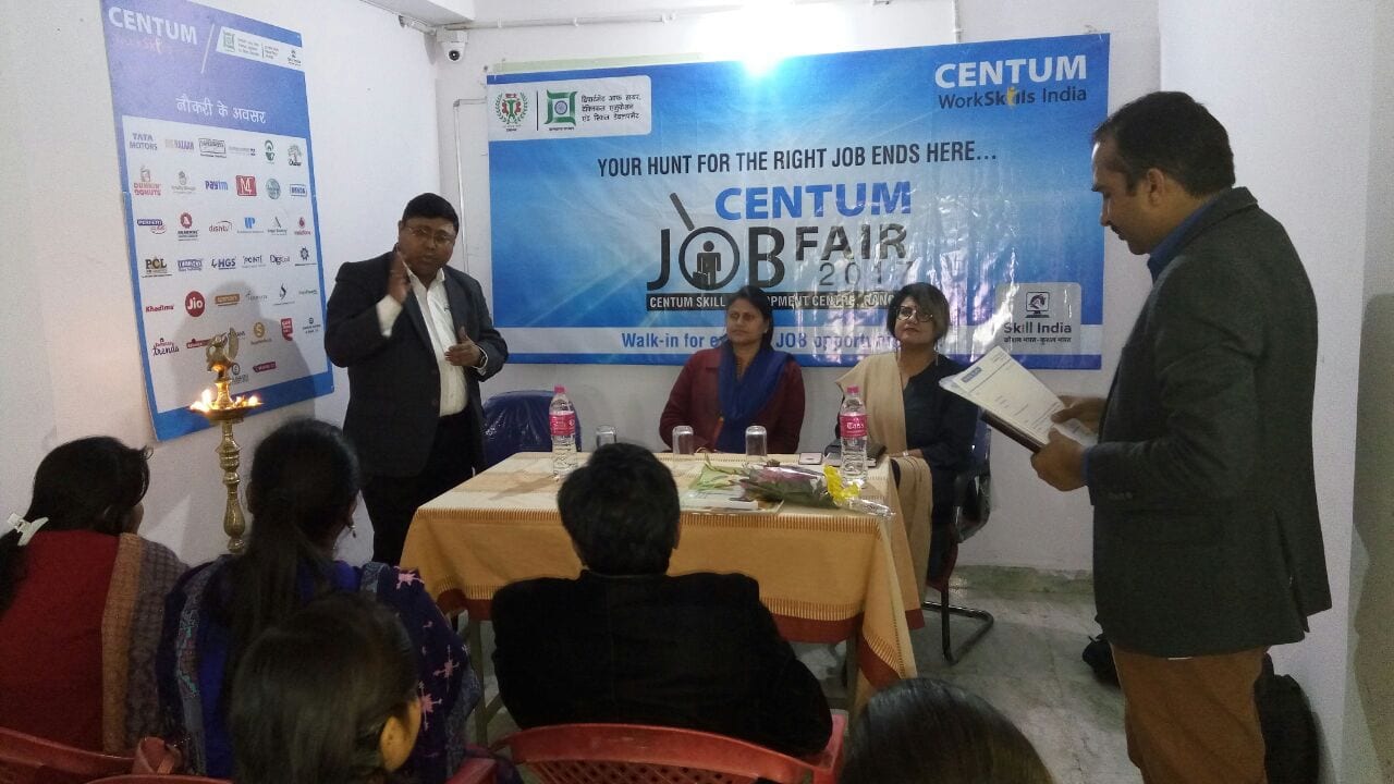 Centum Learning hosts Pre-Placement Fair for SJKVY candidates in Ranchi