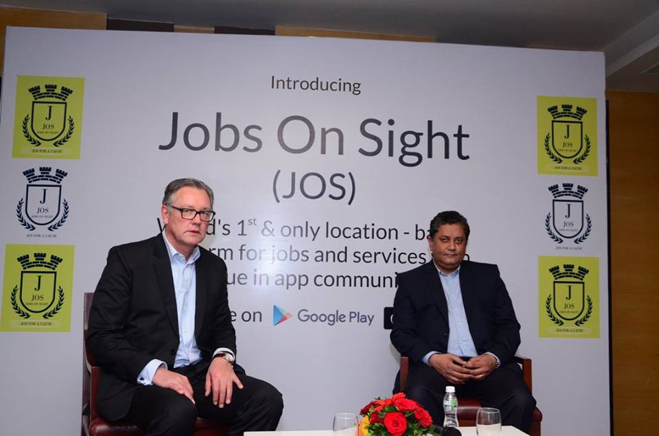 Jobs On Sight an app known for providing GPS-based hiring and job search services