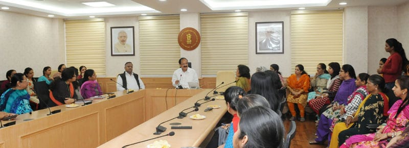 I&B Minister interacts with women employees of the Ministry on International Women’s Day