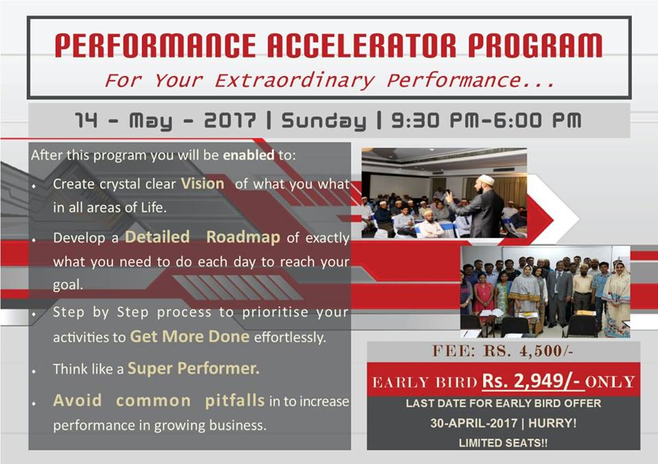 Skypath Consulting presents Performance Acceleration Program on 14 May 2017 for Entrepreneurs