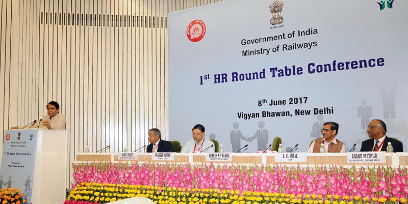 Minister of Railways inaugurates 1st Indian Railways human resources round table conference