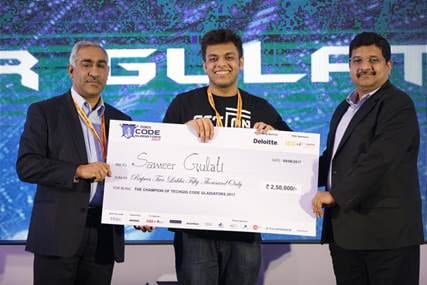 A student from Jaypee Institute of Information Technology bags TechGig Code Gladiators 2017