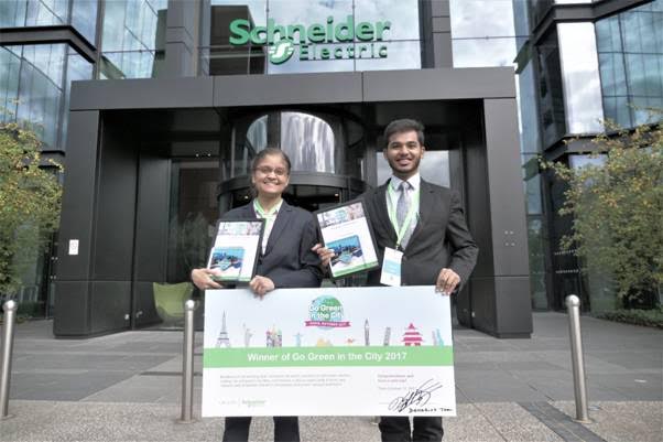Indian Team from IIT Roorkee wins Schneider Electric’s Global ‘Go Green in the City 2017’ Contest in Paris