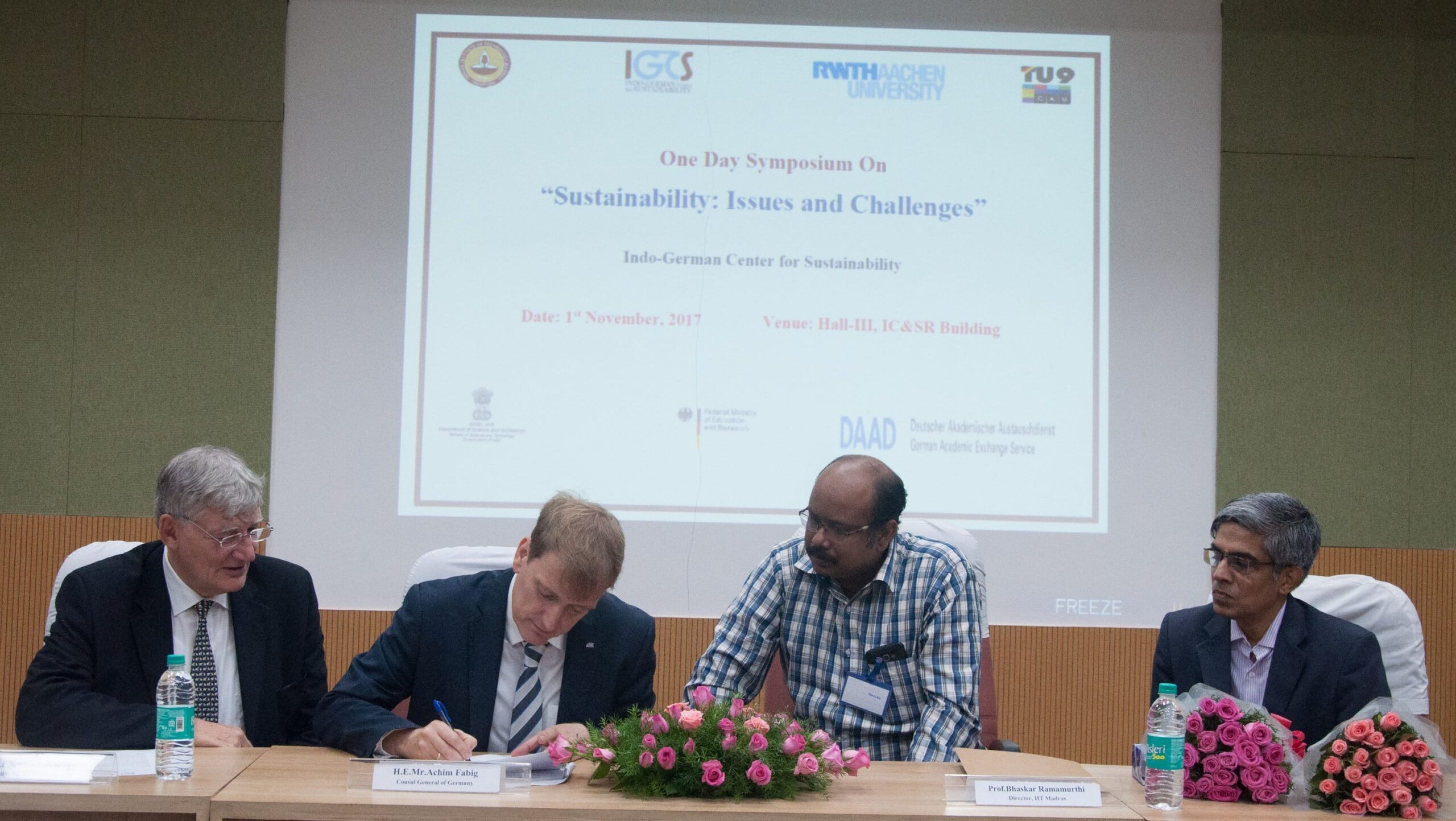 IIT Madras signs Research MoU with German Firm and University