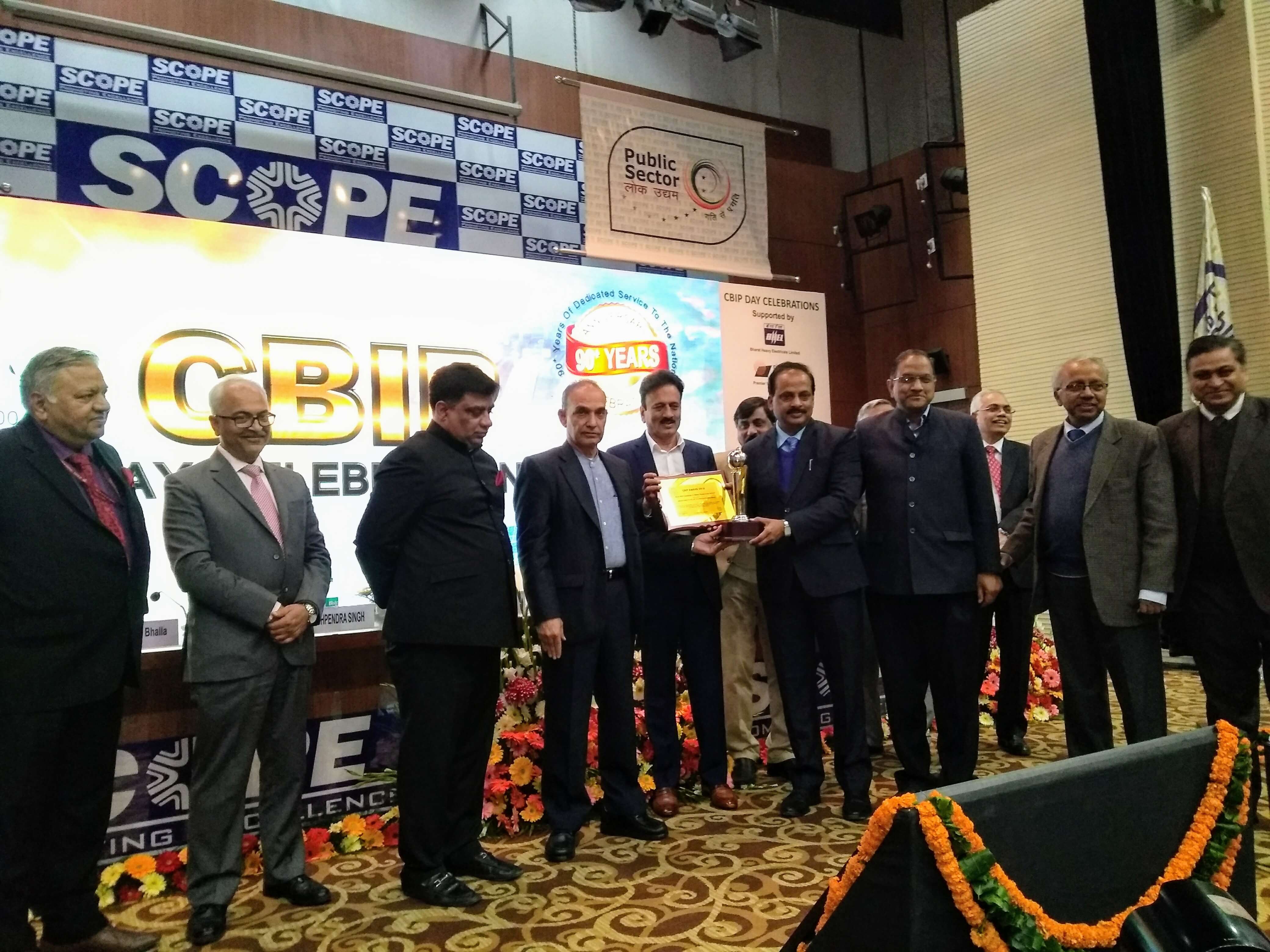 IIT Roorkee wins the CBIP Award-2018 for the‘Best R&D Institute in Water Resources Sector’