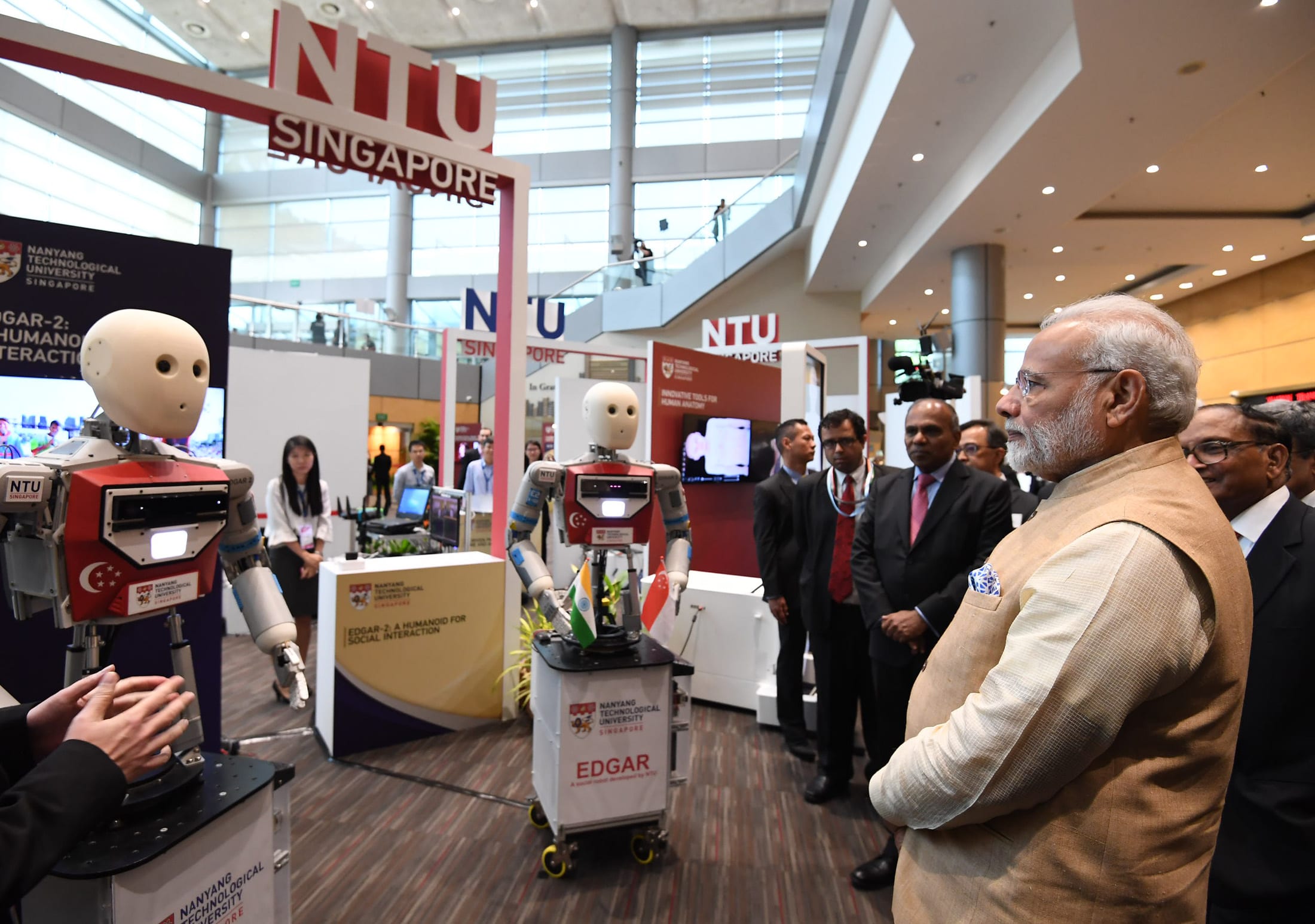 Prime Minister of India visits Singapore-based Nanyang Technological University