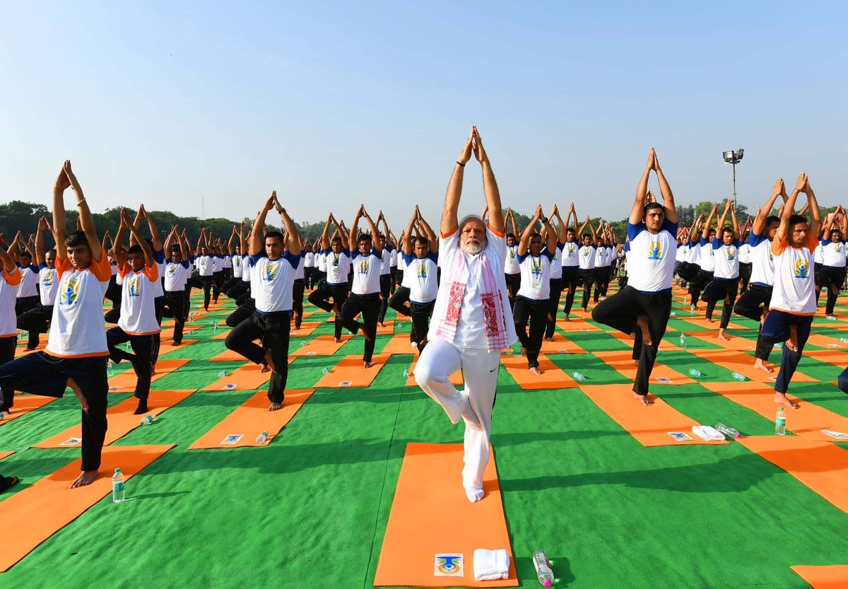 Prime Minister Narendra Modi leads International Yoga Day 2018 celebration
