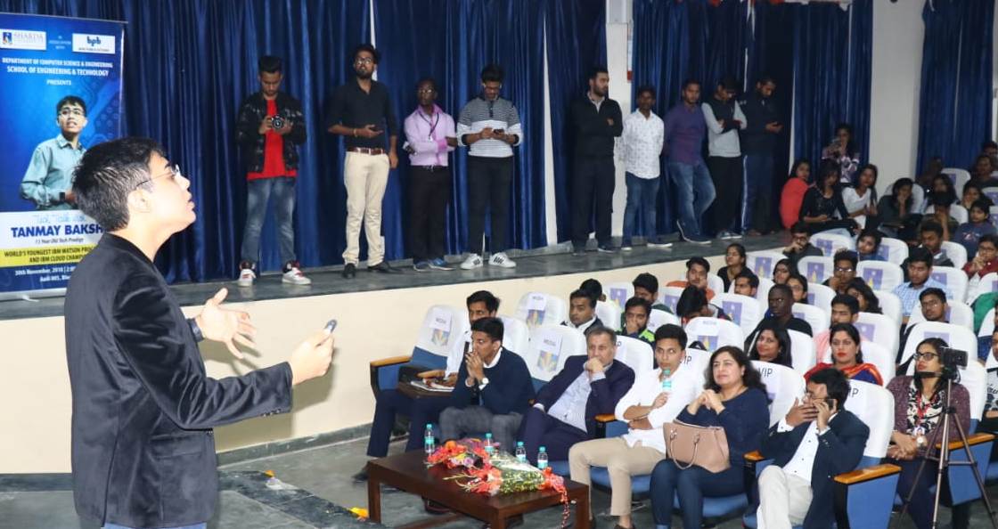 Sharda University organised a ‘Tech Talk’ with Tanmay Bakshi