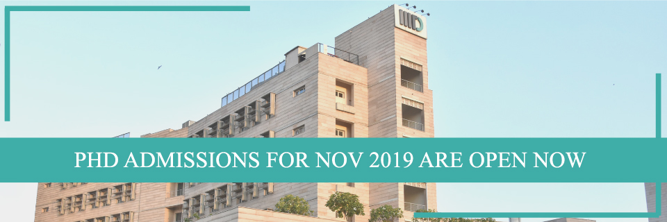 PhD Admission Open in IIIT Delhi with fellowship benefits for Nov 2019