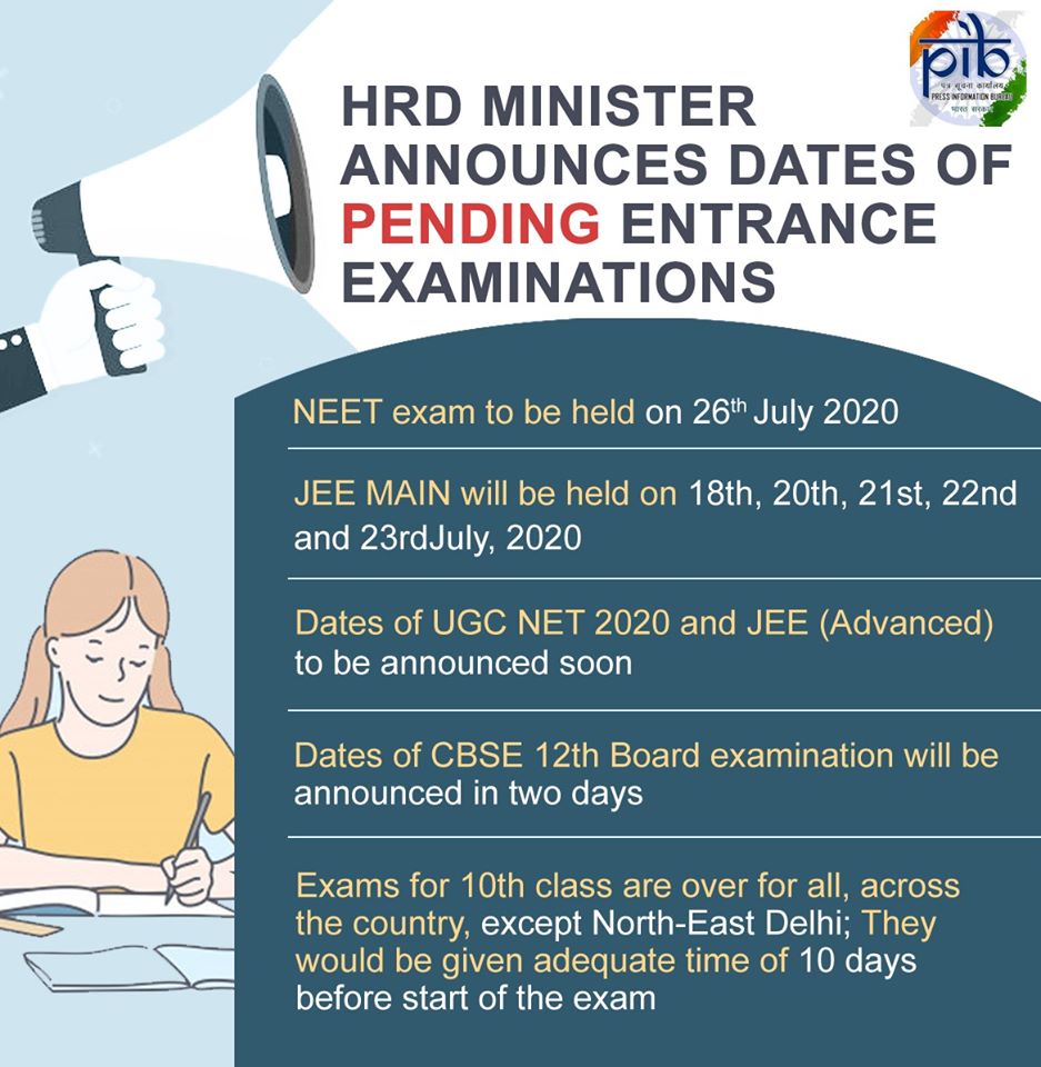 Examination schedule of UGC NET June 2020 will be changed amid COVID 19: HRD Minister