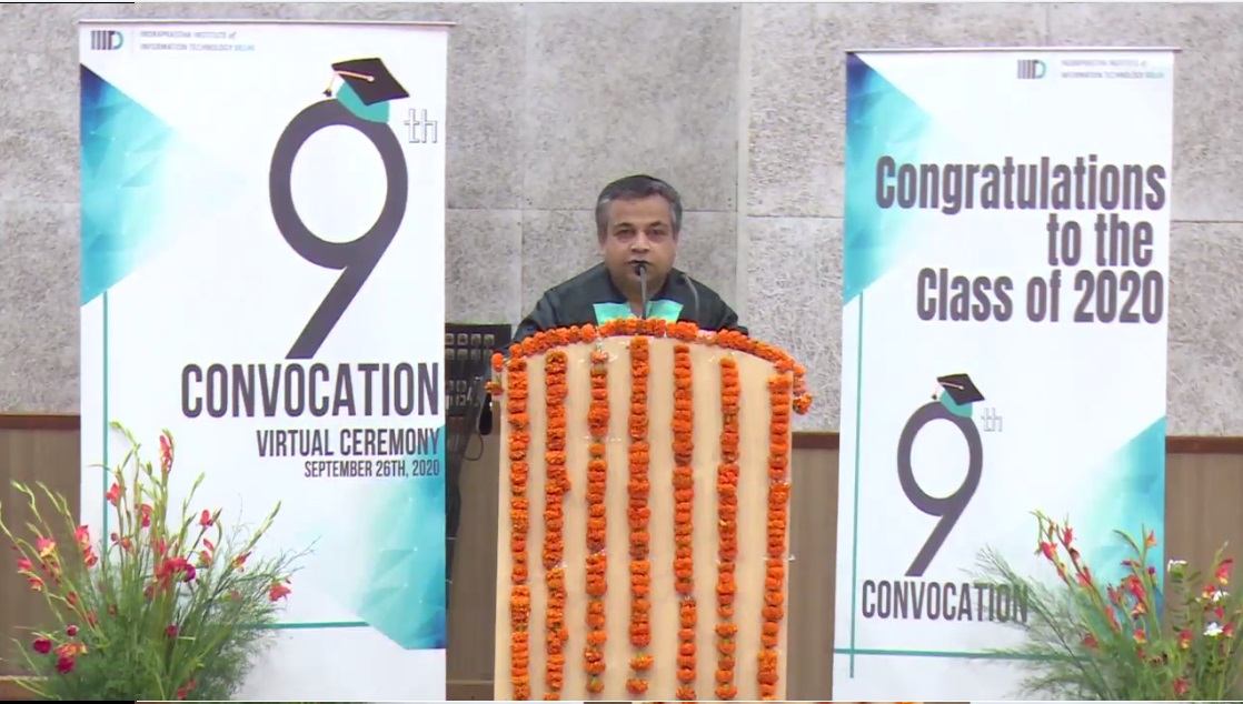 IIIT-Delhi held the Virtual Ceremony of its 9th Convocation today