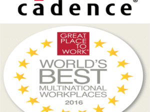 Cadence crowned as one of the World's Best Multinational Workplaces for 2016 Great Place to Work and Fortune