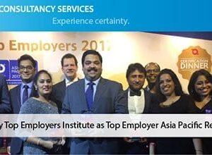 TCS wins another laurels as it is certified as top 3 employer in Asia Pacific
