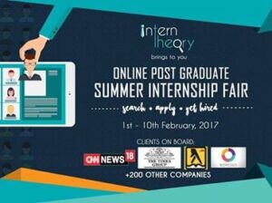 Intern Theory kickstarts a ten-day Post Graduate Online Summer Internship Fair today