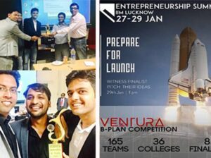 Four-member team of IIM Bangalore’s EPGP students wins first prize at IIM Lucknow’s entrepreneurship summit