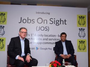 Jobs On Sight an app known for providing GPS-based hiring and job search services