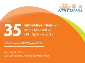 Finale of KPIT Sparkle 2017, a design and development innovation contest, will be held during 18-19 Feb in Pune