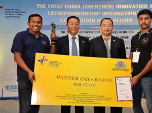 Winners of the India Region Round of the 1st China (Shenzhen) Innovation and Entrepreneurship International Competition announced