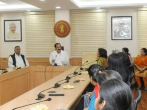 I&B Minister interacts with women employees of the Ministry on International Women’s Day