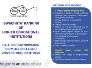 Now separate ranking for educational institutes on hygiene and clean campus criteria