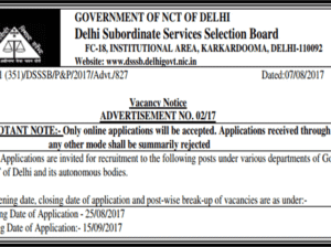 Delhi Subordinate Services Selection Board on massive recruitment drive; More than 15,500 vacant posts including more than 15,000 teacher posts
