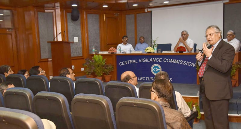 Shiv Khera delivers the 21st lecture of the Central Vigilance Commission’s (CVC ) Lecture Series