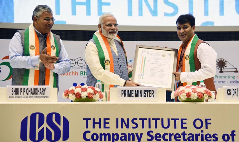 PM Modi addresses Company Secretaries at the inauguration of the golden jubilee year of ICSI