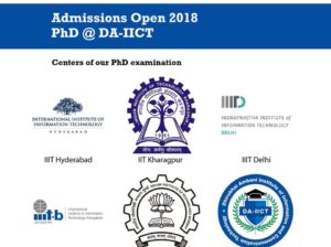 PhD Admission open for 2018-19 session in Dhirubhai Ambani Institute of Information and Communication Technology, Gandhinagar
