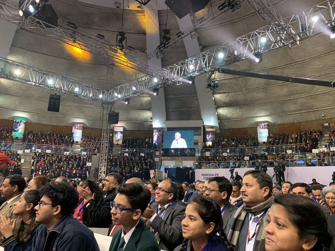 PM interacts with students at “Pariksha Pe Charcha 2020”