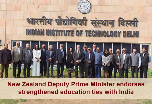 New Zealand Deputy Prime Minister endorses strengthened education ties with India