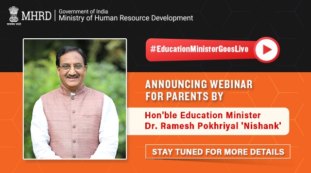 HRD Minister will host webinar for parents and students on academic challenges amid COVID 19