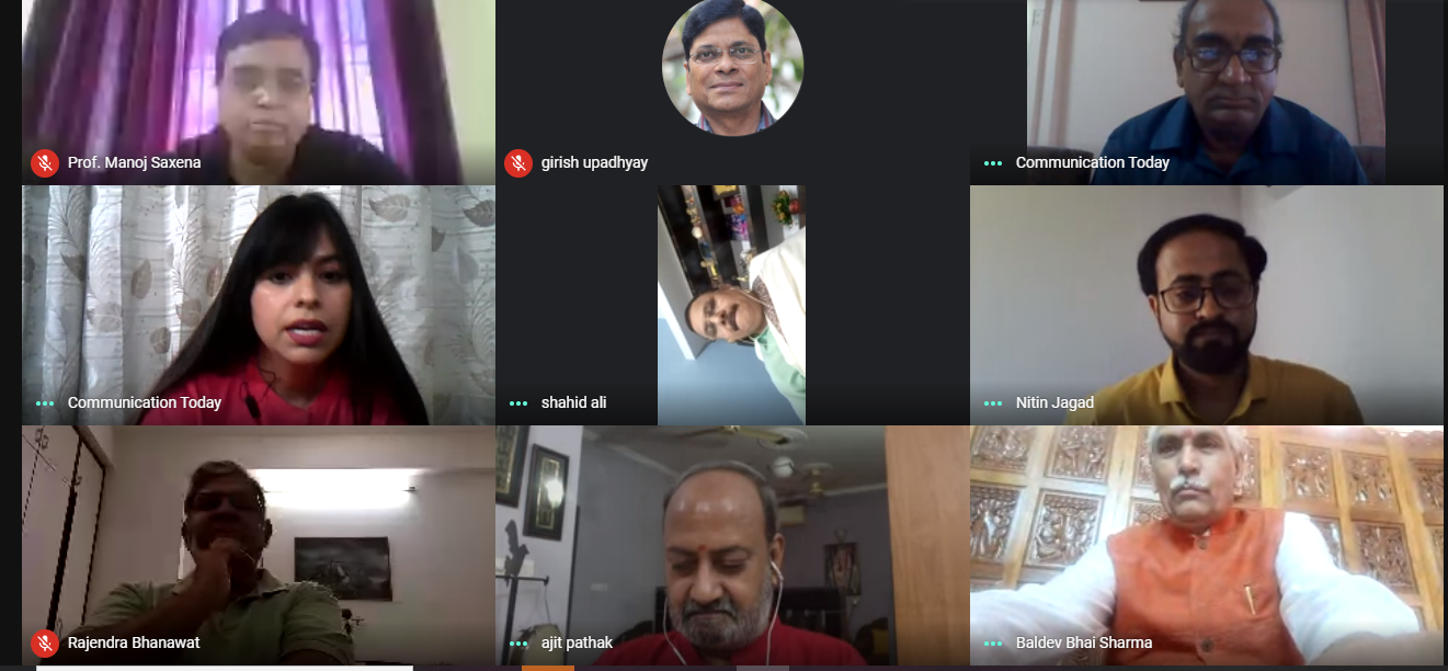 Jaipur Based Media Quarterly Journal Communication Today organizes 3rd National Webinar on “COVID-19: Challenges Before Public Relations”