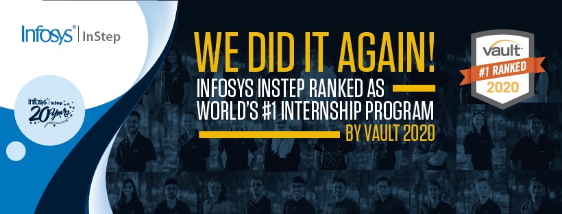 Infosys InStep Ranked as the 'Best Internship Program' Three Years in a Row