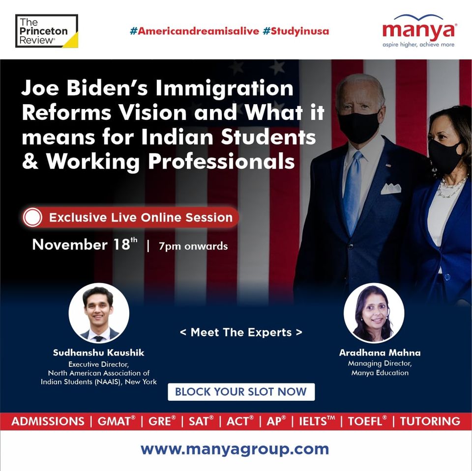 The Princeton Review Announces an Exclusive Session on Joe Biden’s Immigration Reforms Vision and What It Means for Indian Students and Working Professionals