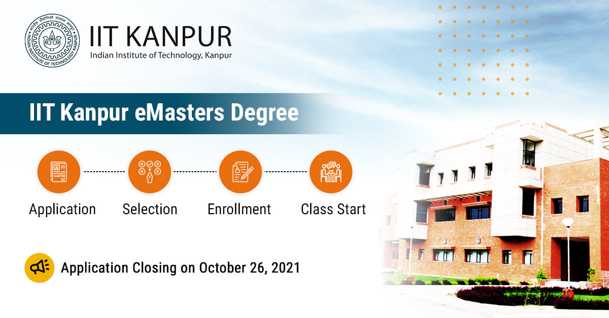 IIT Kanpur Announces eMasters Degrees for Working Professionals (GATE Not Required )