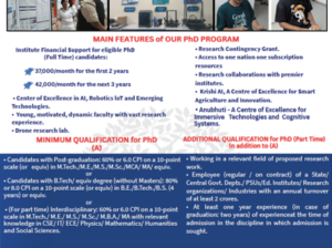 IIIT Vadodara Opens PhD Admission 2025-26 (Winter) Institute Fellowships